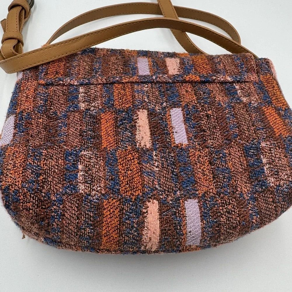 Universal Thread Multi Color Fabric Crossbody Bag with Geometric design‎